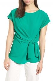 Gibson Tie Front Blouse  Regular  amp  Petite at Nordstrom